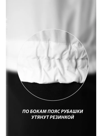 Рубашка Полиция, цвет белый, женская, длинный рукав - интернет магазин Полигон