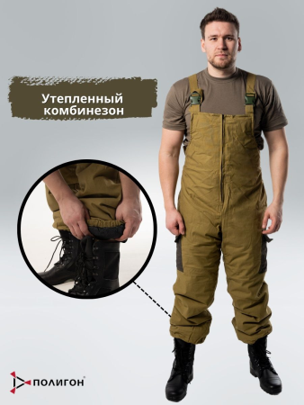 Костюм зимний Горка 6, цвет Хаки, ткань Палатка, ткань Гретта-Т - интернет магазин Полигон