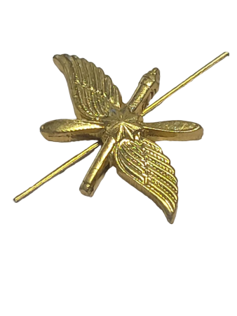 Эмблема петличная Военно-космическая оборона, золотой, металл - интернет магазин Полигон