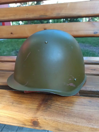 Каска стальная СШ-40, оливковый, сталь - интернет магазин Полигон