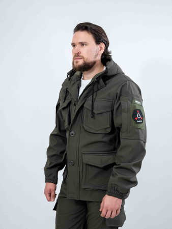 Костюм демисезонный (софтшелл/флис) цвет Хаки - интернет магазин Полигон