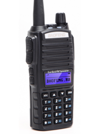 Портативная двухдиапазонная радиостанция Baofeng UV-82 №19, черный - интернет магазин Полигон