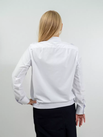 Рубашка РЖД белая (ДЛИН.РУКАВ) женская - интернет магазин Полигон