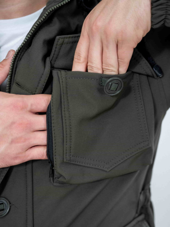 Костюм демисезонный (софтшелл/флис) цвет Хаки - интернет магазин Полигон