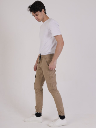 Брюки Джогеры KARGO, цвет Песок, производство Турция - интернет магазин Полигон