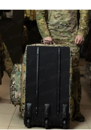 Сумка тактическая транспортировочная на колесиках СКАРБ, цвет Мультикам - интернет магазин Полигон