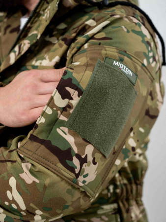 Костюм демисезонный (софтшелл/флис) цвет Мультикам - интернет магазин Полигон