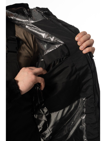 Костюм зимний Горка 6, цвет Черный, ткань рип-стоп - интернет магазин Полигон