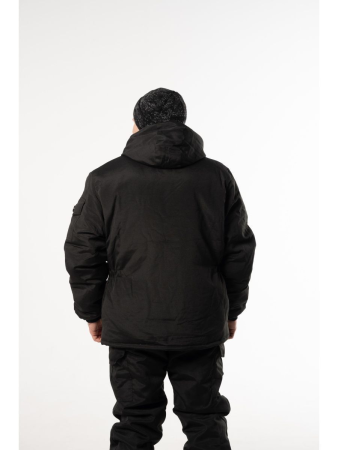 Костюм зимний Горка 8, цвет Черный, ткань рип-стоп - интернет магазин Полигон