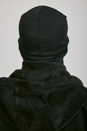 Маска (отверстия для глаз и рта), черный, хлопок - интернет магазин Полигон