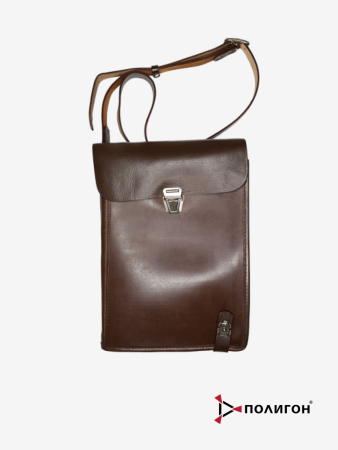 Сумка полевая Офицер, коричневый, кожа - интернет магазин Полигон