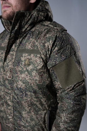Куртка зимняя Полевая, ткань рип-стоп, цвет Зеленая цифра - интернет магазин Полигон